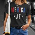 Vintage Merica Af Patriotic 4Th July Women T-Shirt Gifts for Her