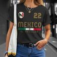 Vintage Mexico Jersey Futbol Soccer Flag Fan T-Shirt Gifts for Her