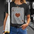 Vintage Poker Playing Cards Ace Of Hearts T-Shirt Gifts for Her
