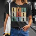 Vintage Retro Del Club De Ajedrez Para Los Amantes Camiseta unisex Regalos para ella