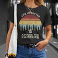 Vintage Retro Life Is Better Around The Campfire Camping T-Shirt Gifts for Her