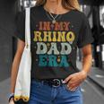 Vintage In My Rhino Dad Era Fathers Day T-Shirt Gifts for Her