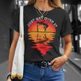 Vintage Sunset Just Get Over It Pole Vaulting Pole Vault T-Shirt Gifts for Her