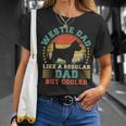 Vintage Westie Dad Like A Regular Dad Westie Father's Day T-Shirt Gifts for Her