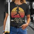 Vintage Woman Running Runner Cross Country Arrow T-Shirt Gifts for Her