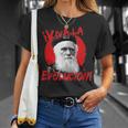 Viva La Evolución Darwin Camiseta unisex Regalos para ella