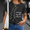Never Walk Alone Dog Lovers T-Shirt Gifts for Her
