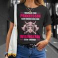 Warum Ein Prinzessin Wenn Du Ein Vikingerin Sein Kannst T-Shirt Geschenke für Sie