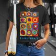 Wassily Kandinsky Color Estudio Cuadrados Círculos Concéntricos Camiseta unisex Regalos para ella