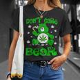 Weed Bear Herb Bear Don't Care Bear Marijuana Cannabis T-Shirt Gifts for Her
