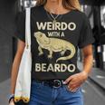 Weirdo With A Beardo Bearded Dragon Lizard T-Shirt Gifts for Her