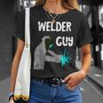 Welder Guy Mig Welding Helmet Weld Slworker Metal Workers T-Shirt Gifts for Her