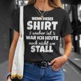 Wenn Sauber Ist Pferde Mädchen Schule Reitsport T-Shirt Geschenke für Sie