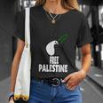 West Bank Middle East Peace Dove Olive Branch Free Palestine T-Shirt Gifts for Her