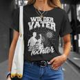 Wie Der Fater So Die Tochter Darts Darts Dart Player Dart S T-Shirt Geschenke für Sie