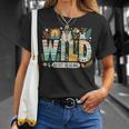 Wild About Reading Bookworm Book Reader Zoo Animals T-Shirt Gifts for Her