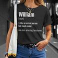 William Definition First Name Humor Nickname T-Shirt Gifts for Her