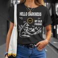 Wolf Hello Darkness My Old Friend Solar Eclipse April 8 2024 T-Shirt Gifts for Her