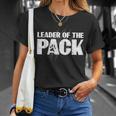 Wolf Pack Leader Of The Pack Paw Print T-Shirt Gifts for Her