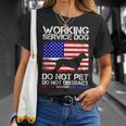 Working Service Dog Assistant Support Ptsd Veteran T-Shirt Gifts for Her