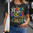 World Down Syndrome Day Awareness Rock Your Socks T-Shirt Gifts for Her