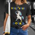 World Down Syndrome Day Rock Your Socks Unicorn T-Shirt Gifts for Her