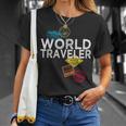 World Traveler Passport Stamp For And Women T-Shirt Gifts for Her