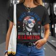 Wtf What The Fuck Is A Kilometer George Washington 4Th July T-Shirt Gifts for Her