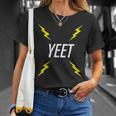 Yeet Lightning Bolt Dank Internet Meme T-Shirt Gifts for Her