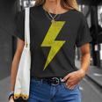 Yellow Thunderbolt Bolt Lightning Team T-Shirt Gifts for Her