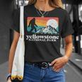 Yellowstone National Park Bigfoot Mountains T-Shirt Gifts for Her