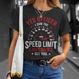 Yes Officer Speeding Ticket For Car Enthusiasts & Mechanics T-Shirt Gifts for Her