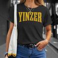 Yinzer Code Pittsburgh Pennsylvania Pa Pride Yellow Yinz T-Shirt Gifts for Her