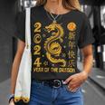 Zodiac Year Of The Dragon Lunar Happy Chinese New Year 2024 T-Shirt Gifts for Her
