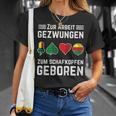 Zum Schafkopfen Geboren Kartenspiel Schafkopf & Doppelkopf T-Shirt Geschenke für Sie