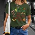 The 4 Elf Food Groups Christmas Candy Cane T-Shirt Gifts for Her