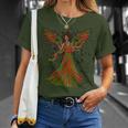 Black Christmas Angel Afro Pan Flag Holiday African Angels T-Shirt Gifts for Her