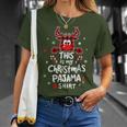 This Is My Christmas Pajama Christmas Reindeer T-Shirt Gifts for Her