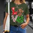 Dachshund Christmas Tree Lights Santa Dog Xmas T-Shirt Gifts for Her