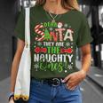 Dear Santa They Are The Naughty Ones Christmas T-Shirt Gifts for Her
