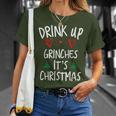 Drink Up Grintches It's Christmas Christmas T-Shirt Gifts for Her