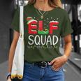 Elf Family Christmas Matching Pajamas Xmas 2023 Elf Squad T-Shirt Gifts for Her