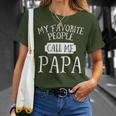 My Favorite Call Me Papa Grandpa Christmas Father's Day T-Shirt Gifts for Her