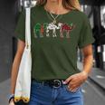 Camel Xmas Tree Lights Red Plaid Christmas T-Shirt Gifts for Her