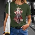 Christmas Western Cowboy Santa Claus And Candy Cane T-Shirt Gifts for Her