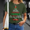 Elf -Spread Christmas Cheer Farting Loud To Hear T-Shirt Gifts for Her
