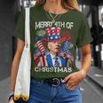 Joe Biden Merry 4Th Of Christmas 4Th Of July Firework T-Shirt Gifts for Her