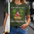 Mele Kalikimaka Hawaiian Christmas On The Beach Hawaii Santa T-Shirt Gifts for Her