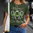 Merry Christmas Aromantic Pride T-Shirt Gifts for Her