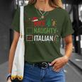 Nice Naughty Italian Christmas Xmas Santa Hat T-Shirt Gifts for Her